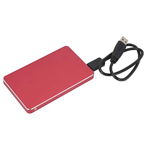 Dilwe Tragbare Mobile SSD, externes USB 3.0-Solid-State-Laufwerk, rauscharme Festplatte, rote Solid-State-Festplatte für 98SE/ME/2000/XP/Vista/WIN7/WIN8(250 GB)