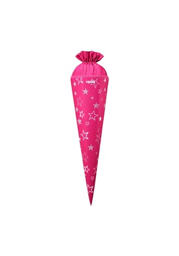 ergobag Schultüte 70cm 6-eckig für Jungen und Mädchen zur Einschulung SternzauBär - Pink