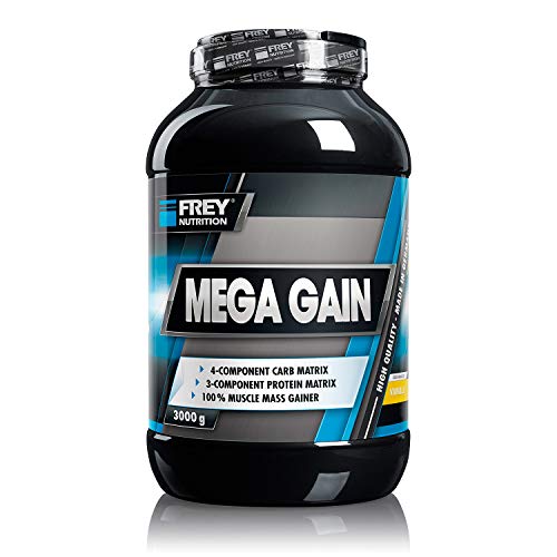 Frey Nutrition Mega Gain Vanille Dose, 1er Pack (1 x 3 kg)