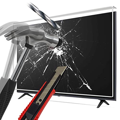 LEYF TV Bildschirmschoner 127 Bildschirm (50 Zoll) - Abgehängt und fixiert – AntiSchaden TV Schutz - Fernsehfilm für LCD, LED, 4K OLED und QLED HDTV Displayschutz für Fernseher