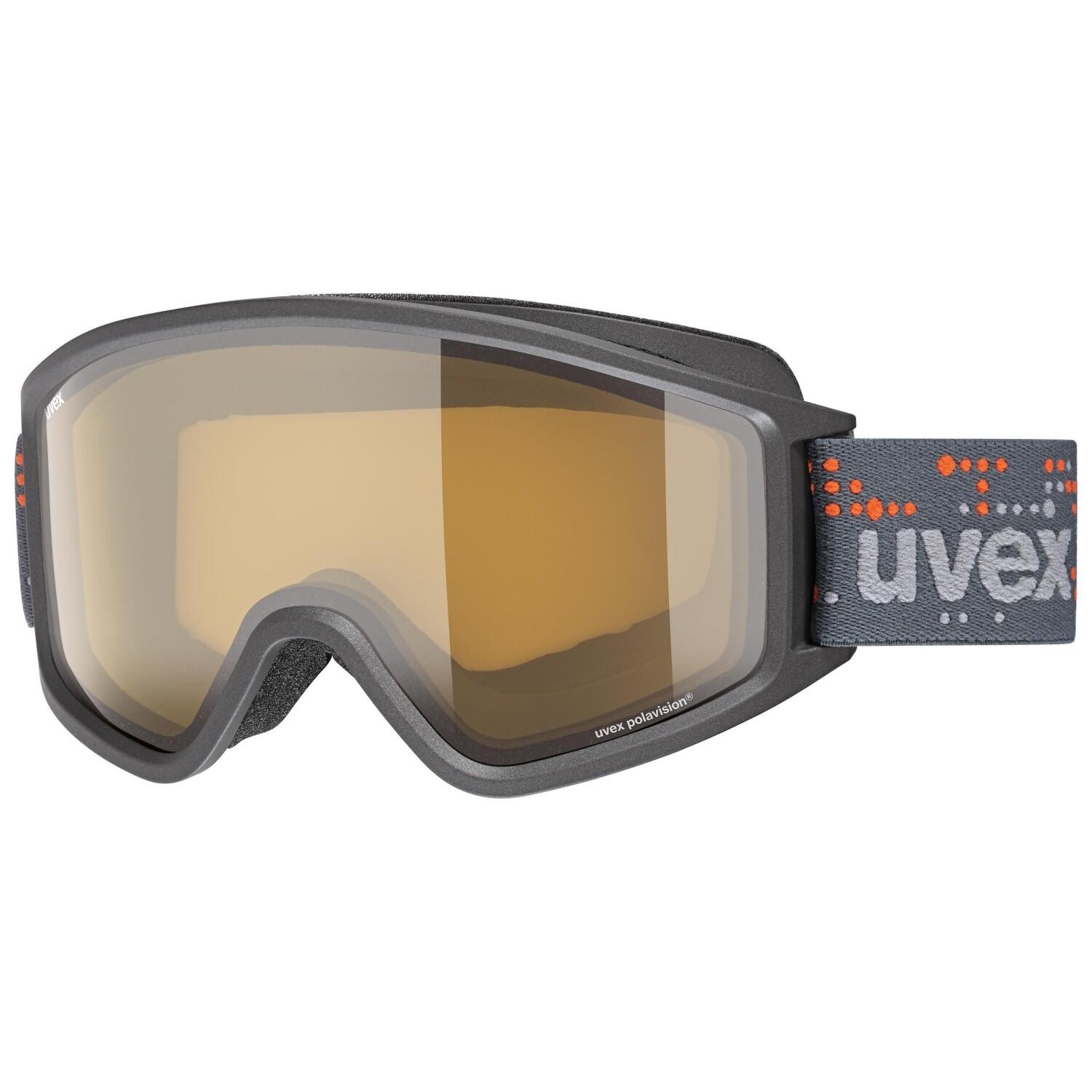Uvex Unisex-Erwachsene g.gl 3000 P Skibrille, Anthracite/Clear-Clear, Einheitsgröße