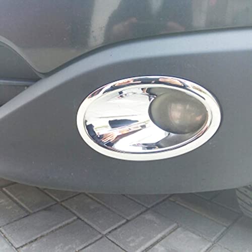 JIERS Für Nissan Qashqai Dualis J10 2010-2013, ABS Chrom Nebelscheinwerfer Hinten Abdeckung Kopf Rücklicht Overlay Moulding Bezel Trim