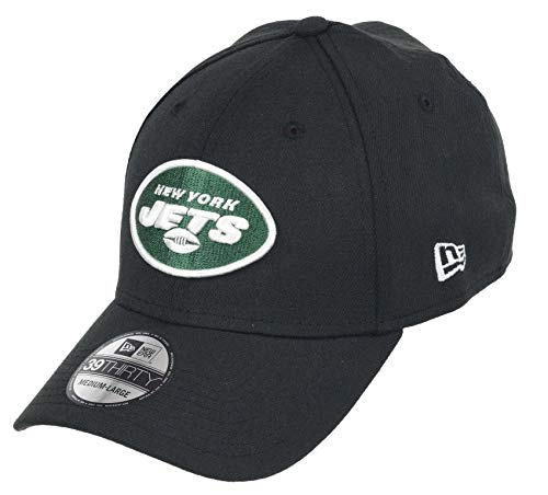New Era New York Jets 39thirty Stretch Cap NFL Core Edition Black - M - L