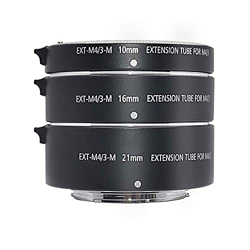 Mcoplus EXT-M4/3-M Verlängerungsrohr für M4/3 Mount spiegellose Kamera für Olympus/Panasonic Lumix(10+16+21mm)