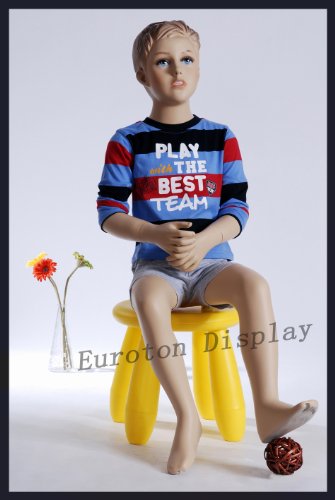 Euroton NEU sitzende Kinderpuppe Schaufensterpuppe Mannequin Junge BB-12