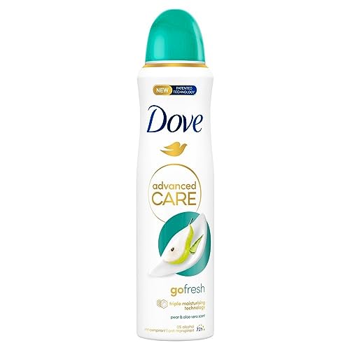 6er Pack - Dove Deodorant Spray Advanced Care - Pear & Aloe Vera - 150ml