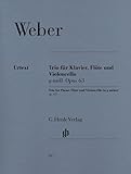 HENLE VERLAG WEBER C.M.V. - TRIO G MINOR OP. 63 FOR PIANO, FLUTE AND VIOLONCELLO Klassische Noten Kammermusik