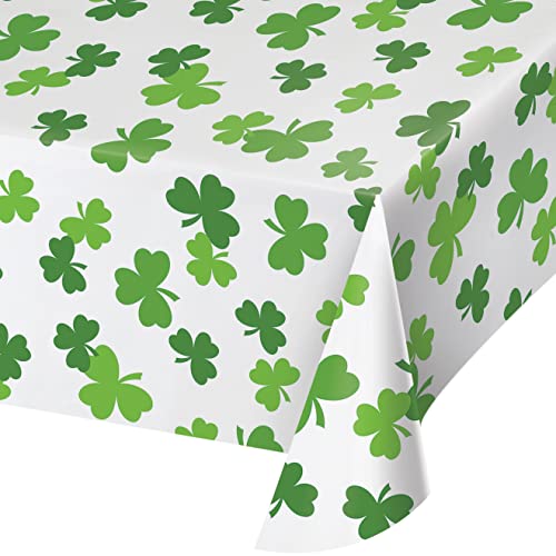 St. Patrick's Kleeblätter Kunststoff-Tischdecken, 3 Stück