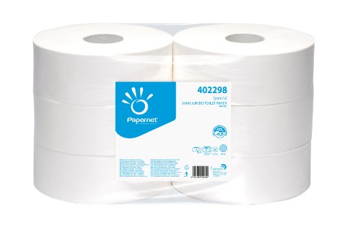 Toilettenpapier-Großrolle 20 2-lagig hochweiß, 10 cm x 247 m 1 Paket = 6 Rollen