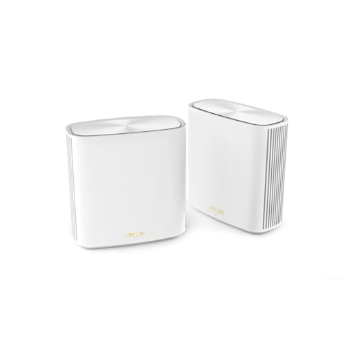 ASUS ZenWiFi XD6S Whole Home Mesh WiFi 6 System AX5400 (2 Pack, weiß) Abdeckung bis zu 501 m² (4+ Zimmer), einfache Einstellung, Netzsicherheit
