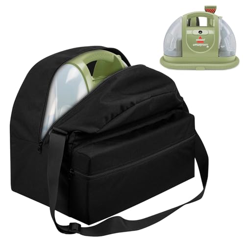Aufbewahrungstasche kompatibel mit Bissell Teppich- und Polsterreiniger 1400B, Dampfreiniger-Organizer-Tasche für Bissell Teppichreiniger, verstellbare Reisetasche mit extra Tasche für Zubehör