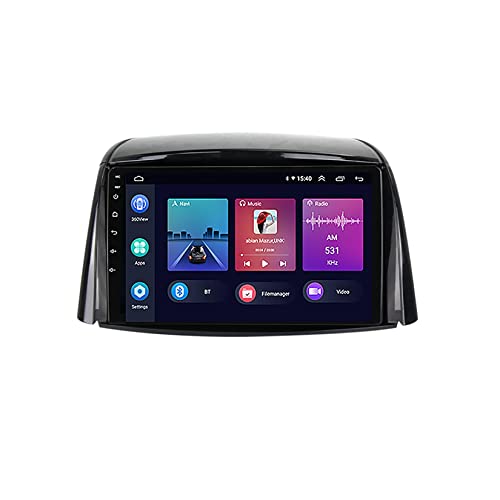 Android 11 Autoradio Navi für Renault Koleos 2008-2016 mit 9 Zoll Bildschirm Touch Display Bluetooth Doppel Din Radio Unterstützt MirrorLink WiFi USB Rückfahrkamera (Color : Y1E WIFI 4-Core 1G+16G)