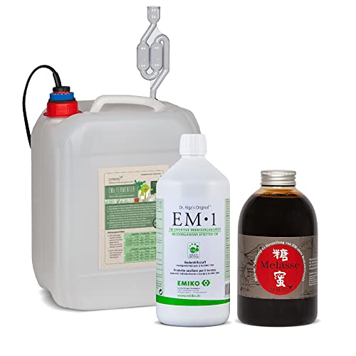 DIMIKRO Fermenter-Einsteigerset mit EM1 Urlösung Emiko® zur Herstellung von Effektive Mikroorganismen (10L)