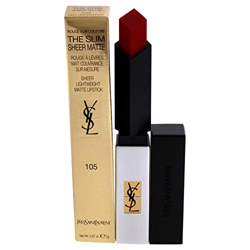 Yves Saint Laurent Rouge Pur Couture The Slim Sheer Matte, 105 Red Uncovered 30 g