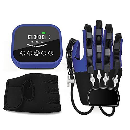 Rehabilitations-Roboter-Handschuhe, Schlaganfall-Hemiplegie-Finger-Rehabilitationstrainer, zur Wiederherstellung der Handfunktion, Handschienen-Hilfshandschuhe Fingerglättungsschutz,Right-XL