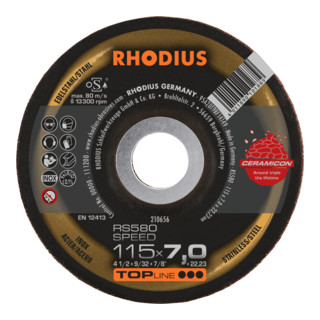RHODIUS TOPline RS580 EXTENDED Schruppscheibe