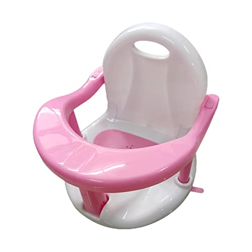 Badewannensitz, Rutschfester Baby-Badestuhl für Kleinkinder, Baby-Duschstuhl mit Rückenlehne und Saugnäpfen Bequeme Babysitze für 6-18 Monate alte Babys