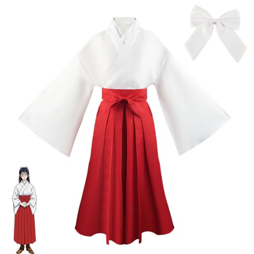 Bubels Anime Iori Utahime Cosplay Kostüm Erwachsene Kimono Outfits Halloween Karneval Uniform Set,Red-S