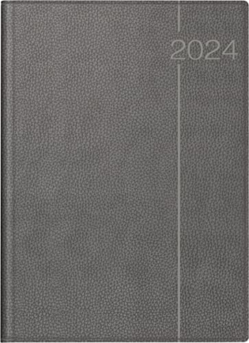 Rido Buchkalender Conform 21x29,1cm 1 Tag/Seite Kunstleder grau 2024