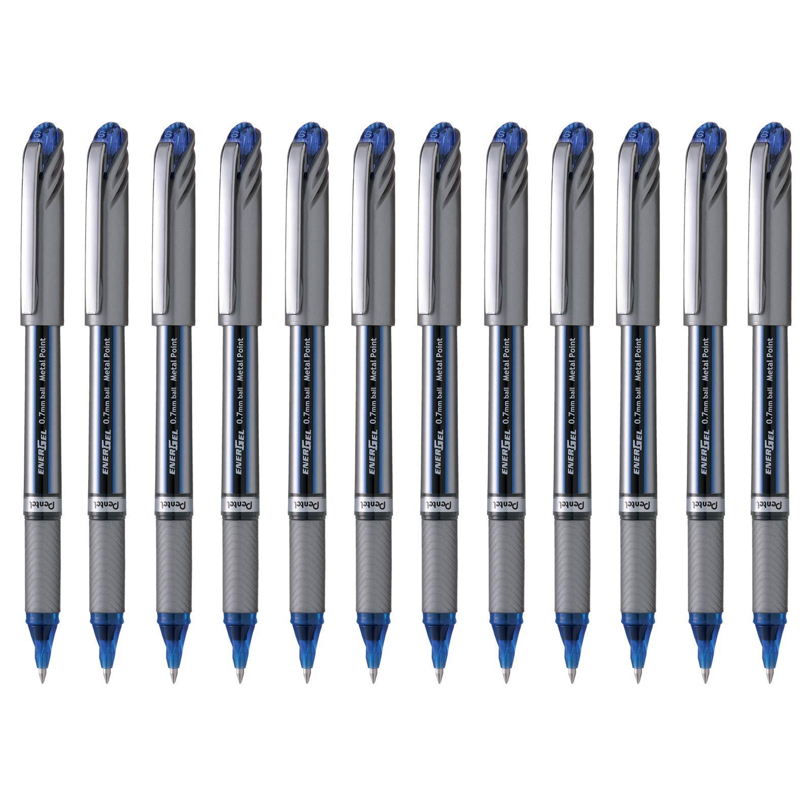 Pentel BL27-CX BL27 Energel Plus Liquid Gel-Roller, 0.35 mm, blau