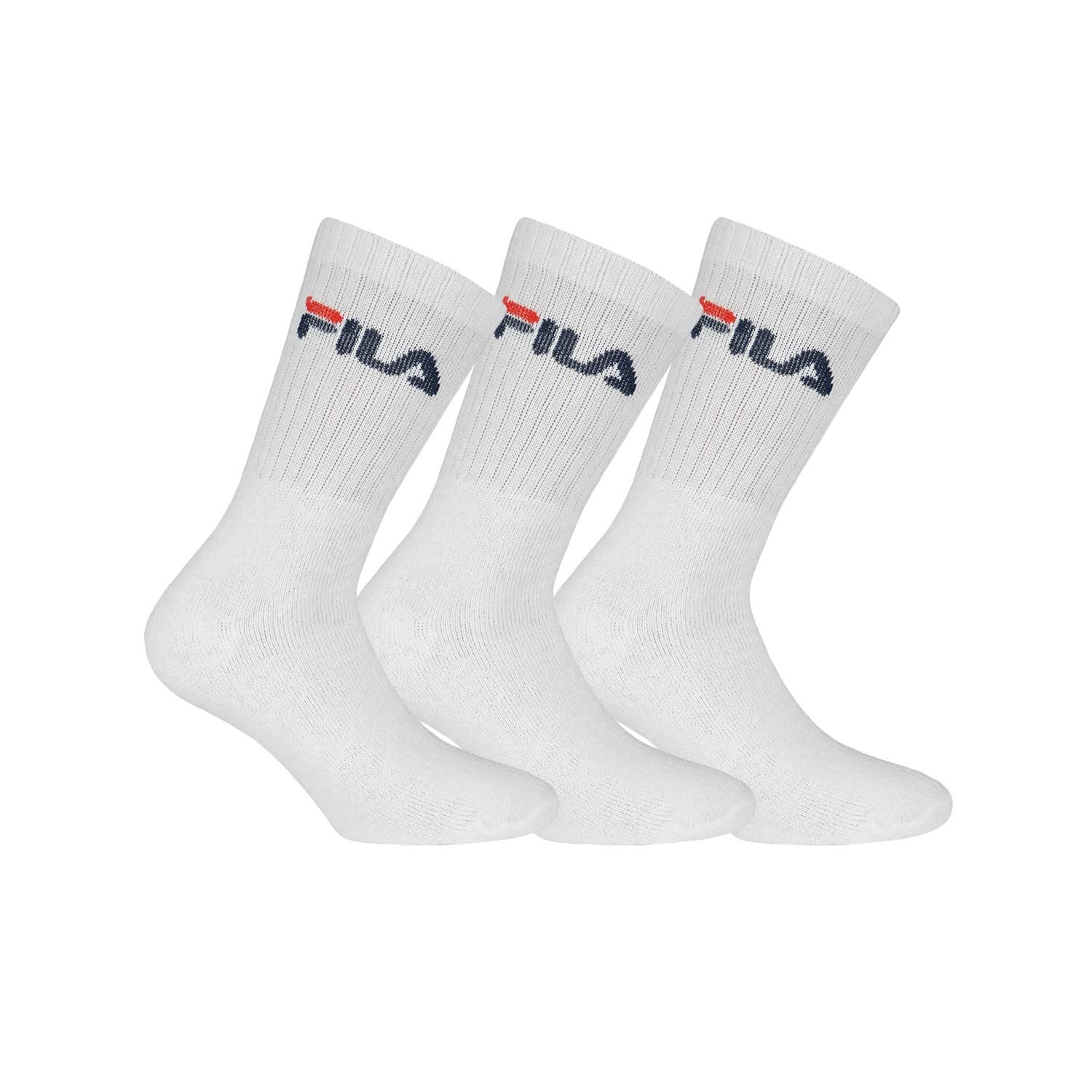 FILA 9 Paar Socken, Frottee Tennissocken mit Logobund, Unisex (3x 3er Pack) (Weiß, 43-46 (9-11 UK))