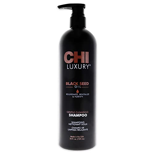 Luxury Black Seed Oil Gentle Cleansing Shampoo by CHI for Unisex - 25 oz Shampoo