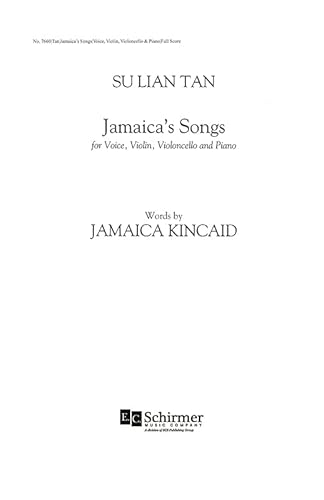 Su Lian Tan-Jamaica's Songs-Voice, Violin, Cello and Piano-SCORE