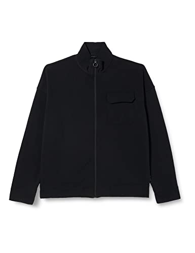 Sisley Men's Jacket 3BMRS5008 Sweatshirt, Black 100, XL