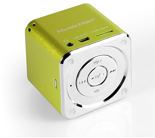Mini Lautsprecher Technaxx MusicMan Mini AUX, SD, USB Grün