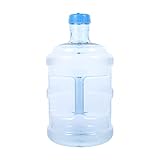 Wakauto 5 Liter Reine Wasserflasche 5 Liter Flasche Blau Mineralwasserflasche 5 Liter Flasche Water Bottle Portable Eimer mit Griff Sportflasche Auslaufsicher für Gym Bottle, Fitness, Outdoor