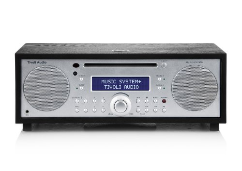 Tivoli Audio Music System+ All-in-one DAB / DAB+ / UKW Kompaktanlage mit Drahtlose Bluetooth-Technologie (Schwarze Esche / Silber)