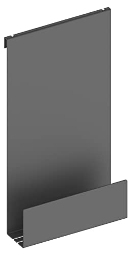 KEUCO Duschablage aus Aluminium, schwarz-grau, mit abnehmbarem Korb, Handtuchhaken und Ablaufschlitzen, 32x60x12cm, zum Einhängen in der Dusche