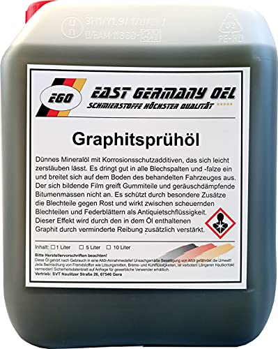 East Germany OIL Graphitsprühöl Kanister 5 Liter Inhalt