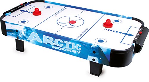 small foot 9878 Air-Hockey-Spieltisch aus Holz und Kunststoff, mit einem Puck und zwei Schlägern, ab 3 Jahren