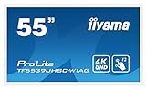 iiyama ProLite TF5539UHSC-W1AG 139cm 55" IPS LED-Monitor 4K UHD Open Frame 15 Punkt Multitouch kapazitiv VGA HDMI DP RS-232c RJ45 7H IP54 AntiGlare Touch-durch-Glass 24/7