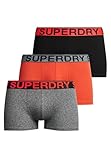 Superdry Herren Trunk Triple Pack Boxershorts, Black,
