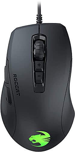 ROCCAT Kone Pure Ultra-Light Ergonomic Gaming Maus (Optischer Sensor 16000 DPI, RGB-Beleuchtung, Ultra leicht) Schwarz