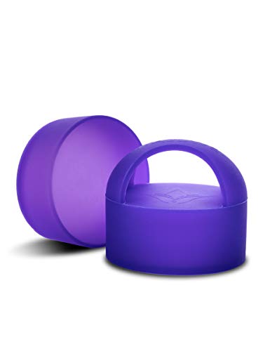 VitaJuwel LOOP - Schutzkappen für Wasserflaschen | 2-teilig, violett