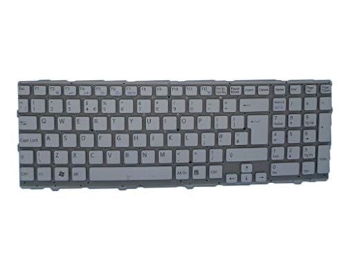 RTDpart Laptop-Tastatur für Sony Vaio VPCEE VPC-EE EE V116646A/B-UK UK UK Weiß