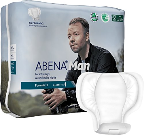 Abena Man Premium Inkontinenzschutz, Formel 2, 180 Stück (12 x 15 Stück)