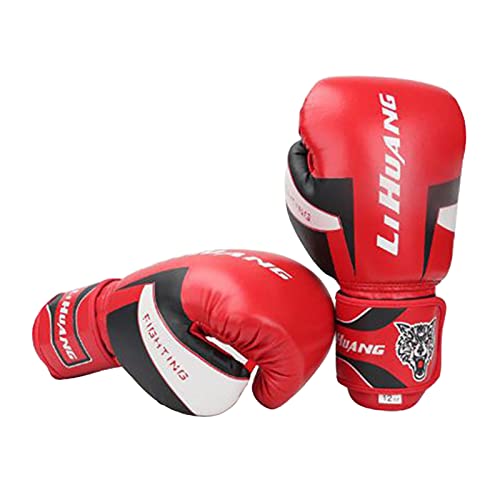 Sharplace Professionelles Boxen Kickboxen Boxsack Sparring Trainingshandschuhe für & Frauen, 8oz Rot