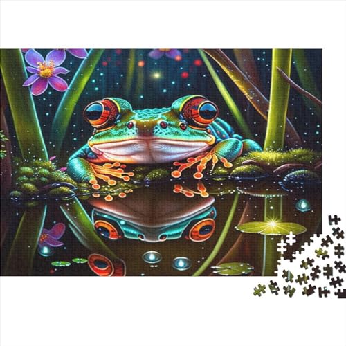 Cute Frog Puzzles Für Erwachsene, 500 Teile. Entpacken Sie Spielpuzzles, Puzzles 500 Teile Für Erwachsene, Geschenke 500pcs (52x38cm)