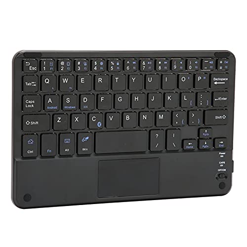 17,8 cm (7 Zoll) ultradünne kabellose Tastatur, ultradünn, wasserdicht, staubdicht, energiesparend, tragbare Aluminiumlegierung Tastatur mit Touchpad, universell