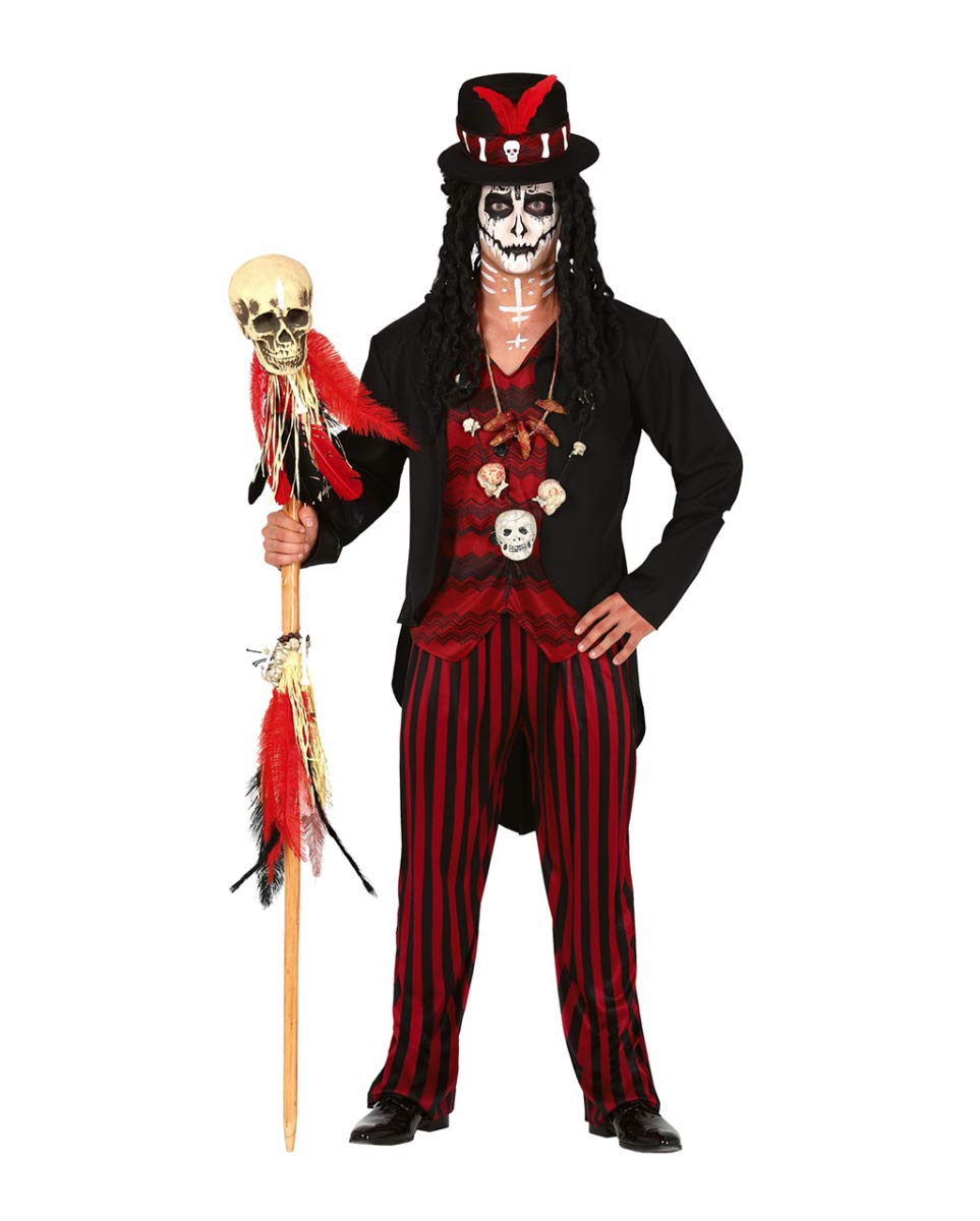 Voodoo-Zauber Hexenmeister Herren Kostüm M