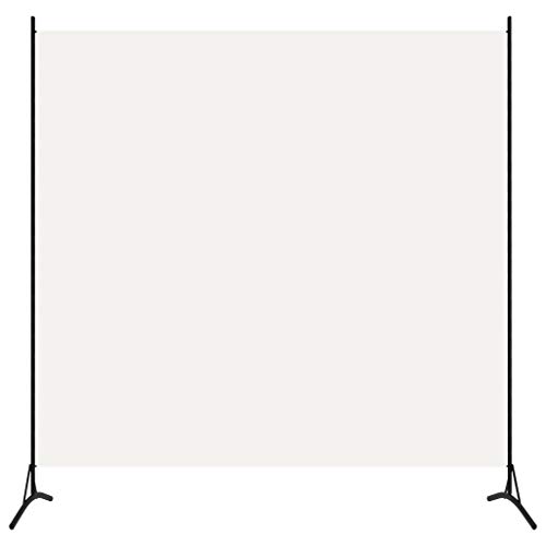 Lechnical 1-TLG. Raumteiler Sichtschutz Trennwand blickdichter Raumtrenner Paravent spanische Wand Weiß 175 x 180 cm