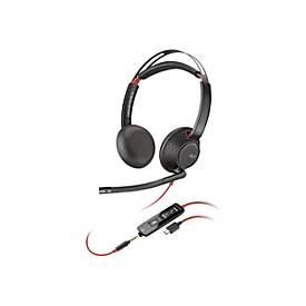 Hewlett Packard Poly Headset Blackwire C5220 Stereo USB-C/A & 3,5 mm