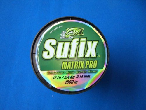 Sufix Matrix Pro 0,14mm 5,4Kg 1500m Green Geflochtene Schnur