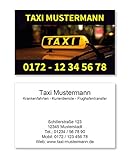 1000 Visitenkarten für Taxi Kurier Transport - 350g Bilderdruck matt