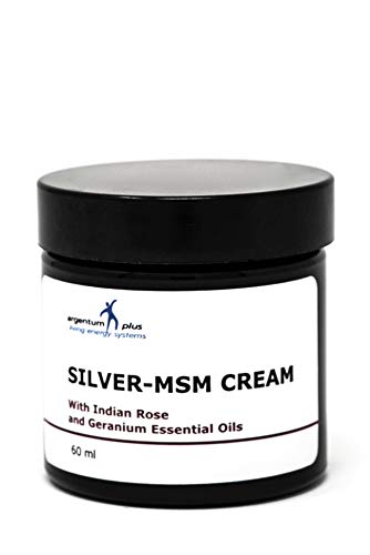 Silber-MSM Crème mit essentiellem Geranium- und Indischem Rosenöl - 60 ml