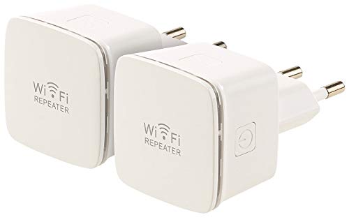 7links WLAN verstärken: 2er-Set Mini-WLAN-Repeater WLR-350.sm mit Access-Point & WPS-Knopf (WiFi Extender)